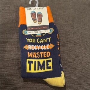 TWO LEFT FEET - If you can read this Socks NWT